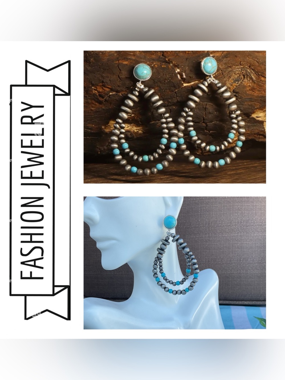 🌟🌟 Navajo Beaded Earrings